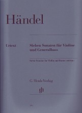 Handel Seven Sonatas Violin & Basso Continuo Sheet Music Songbook