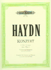 Haydn Concerto No 2 G Hob V11a/4 Violin Sheet Music Songbook