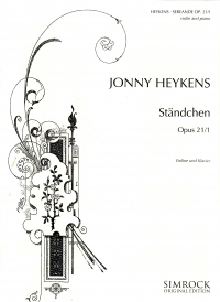 Heykens Standchen Serenade Op21 Violin Sheet Music Songbook