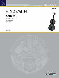 Hindemith Sonata Op31 No 2 Violin Solo Sheet Music Songbook