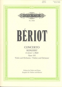 Beriot Concerto Op104 No 9 Amin Violin Sheet Music Songbook
