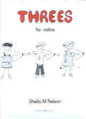 Threes Violin Nelson Sheet Music Songbook