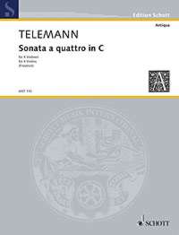 Telemann Sonata A Quattro C Sheet Music Songbook