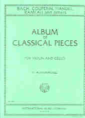 Album Of Classical Pieces Violin & Cel Hussonmorel Sheet Music Songbook