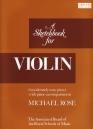 Rose Sketchbook Violin Sheet Music Songbook