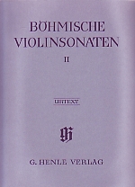 Bohemian Violin Sonatas Vol 2 Sheet Music Songbook