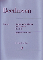Beethoven Sonatas Bk 2 Brandenburg Violin & Piano Sheet Music Songbook
