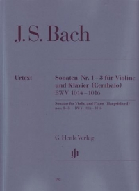 Bach Violin Sonatas (6) Vol 1 1-3 Eppstein Sheet Music Songbook