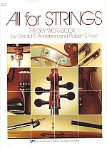 All For Strings Book 1 Theory Workbook Violin Sheet Music Songbook