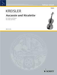 Kreisler Aucassin Und Nicolette Violin Sheet Music Songbook