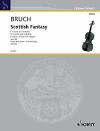 Bruch Scottish Fantasy Eb Op46 Violin&pf Reduction Sheet Music Songbook