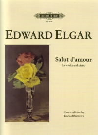 Elgar Salut Damour Violin Sheet Music Songbook