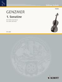 Genzmer Sonatine Violin & Piano Sheet Music Songbook