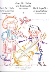Duos For Violin & Cello Book 2 For Beginners Sheet Music Songbook