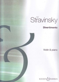 Stravinsky Divertimento Violin & Piano Sheet Music Songbook