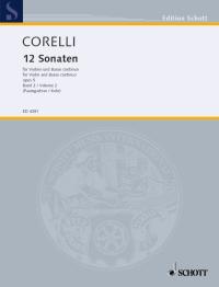 Corelli Sonatas Vol 2 No 7-12 Violin Sheet Music Songbook