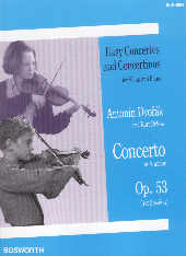 Dvorak Concerto Op53 Amin Rokos Violin & Piano Sheet Music Songbook