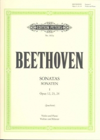 Beethoven Sonatas Vol 1 Joachim Violin & Piano Sheet Music Songbook