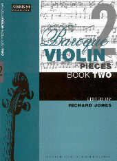Baroque Violin Pieces Book 2 Jones Sheet Music Songbook