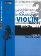 Baroque Violin Pieces Book 3 Jones Sheet Music Songbook