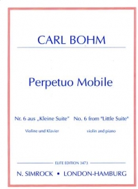 Bohm Perpetuo Mobile D Violin Sheet Music Songbook