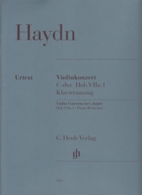 Haydn Concerto Violin Cmajor Hobviia/1 Sheet Music Songbook