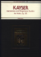 Kayser Elementary & Progressive Studies Op20 Comp Sheet Music Songbook