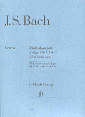 Bach Concerto E Bwv1042 Urtext Violin Sheet Music Songbook