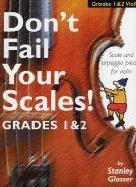 Dont Fail Your Scales Grades 1-2 Glasser Violin Sheet Music Songbook
