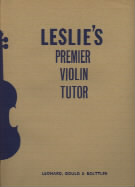 Leslies Premier Violin Tutor Sheet Music Songbook