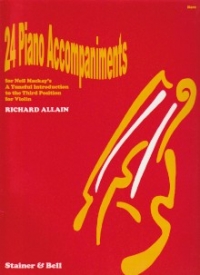 Mackay Tuneful Intro To 3rd Position 24 Pno Accomp Sheet Music Songbook