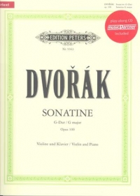 Dvorak Sonatina Op100 G Book&cd Music Partners Vln Sheet Music Songbook