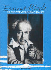 Bloch Music For Violin And Piano Sheet Music Songbook