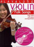 Playalong Violin Folk Songs Book & Cd Sheet Music Songbook