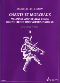 Crickboom Chants Et Morceaux De Maitres Vol 2 Vln Sheet Music Songbook