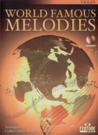 World Famous Melodies Violin Book & Cd Sheet Music Songbook