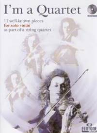 Im A Quartet Solo Violin Book & Cd Sheet Music Songbook