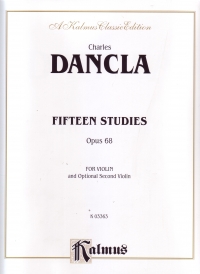 Dancla Studies (15) Op68 Violin Sheet Music Songbook