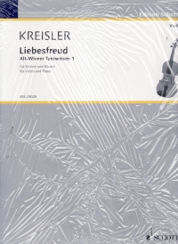 Kreisler Liebesfreud Violin & Piano Sheet Music Songbook