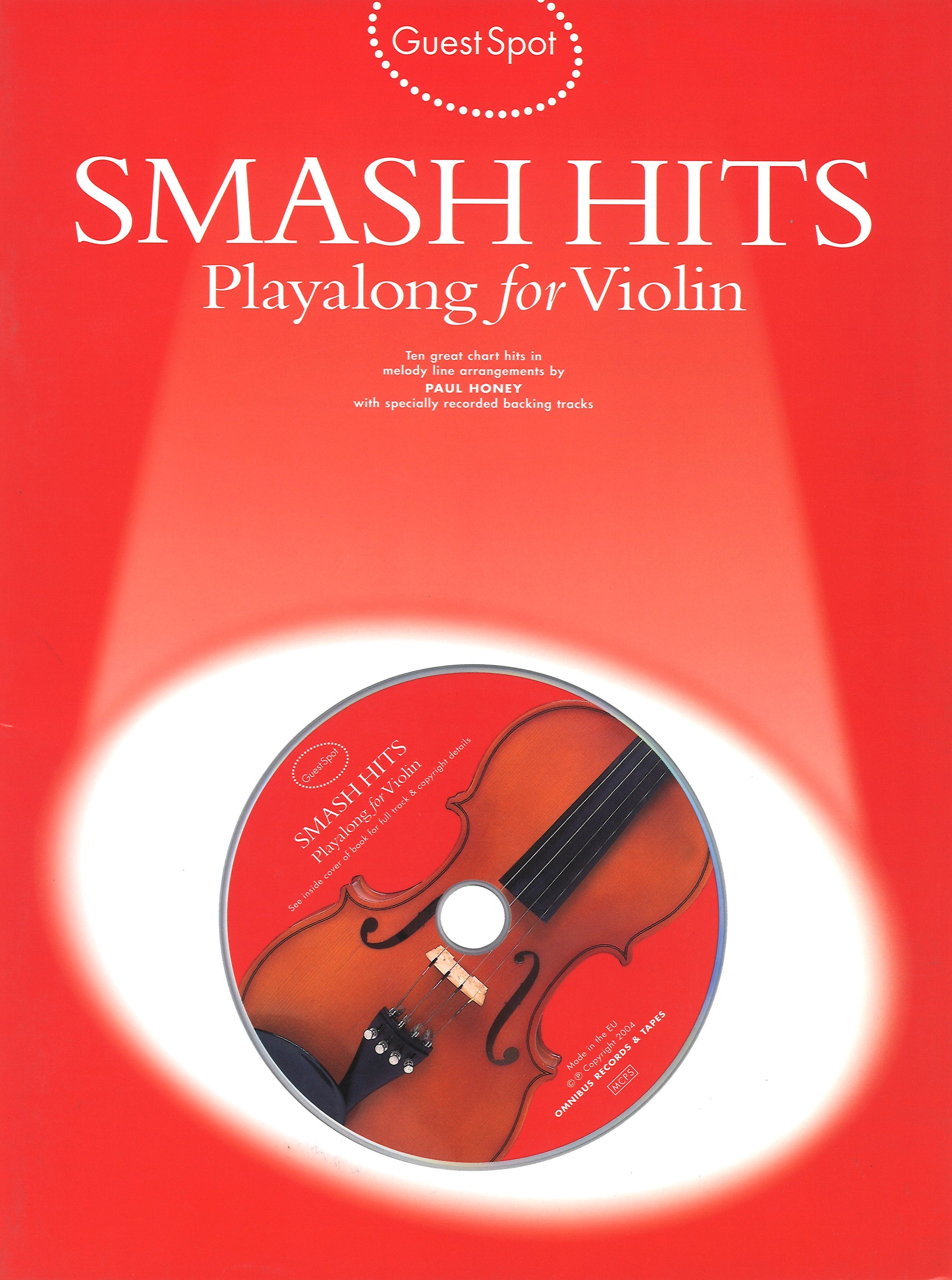 Guest Spot New Smash Hits Violin Book & Cd Sheet Music Songbook