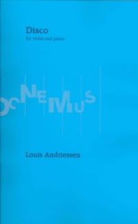 Andriessen Disco 1982 Violin & Piano Sheet Music Songbook