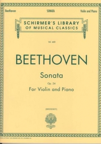 Beethoven Sonata Op24 Brodsky Violin & Piano Sheet Music Songbook