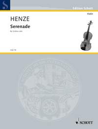 Henze Serenade Violin & Piano Sheet Music Songbook