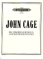 Cage Melodies (6) Violin & Piano Sheet Music Songbook