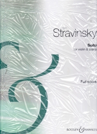 Stravinsky Suite Violin & Piano Sheet Music Songbook