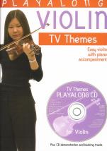 Playalong Violin Tv Themes Book & Cd Sheet Music Songbook