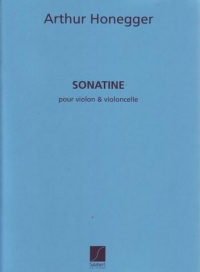 Honegger Sonatine Violin & Cello Sheet Music Songbook