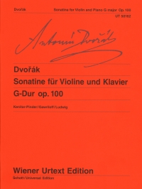 Dvorak Sonatina G Op100 Violin & Piano Sheet Music Songbook