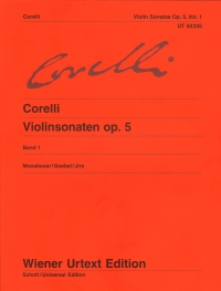 Corelli Sonatas Op5 Vol 1 Violin & Piano Sheet Music Songbook