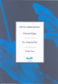 Elgar Fly Singing Bird Violin 2 Sheet Music Songbook